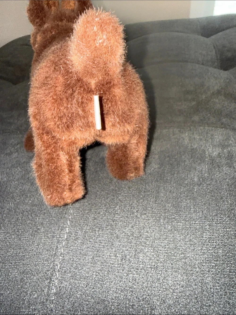 Vintage Plush Brown Moose Stuffed Animal Toy - charm co